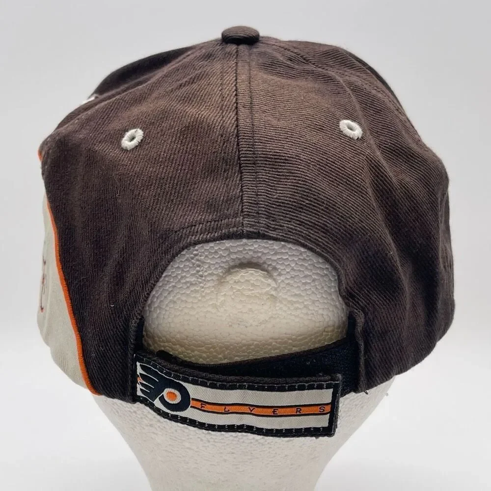 NHL Philadelphia Flyers TWINS ENTERPRISE Hat Men's One Size Brown Beige Cotton